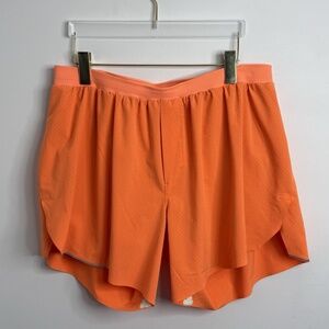 Lululemon Fast Free Short 5” Airflow Men’s Size XXL Neon Orange Gym Running RARE